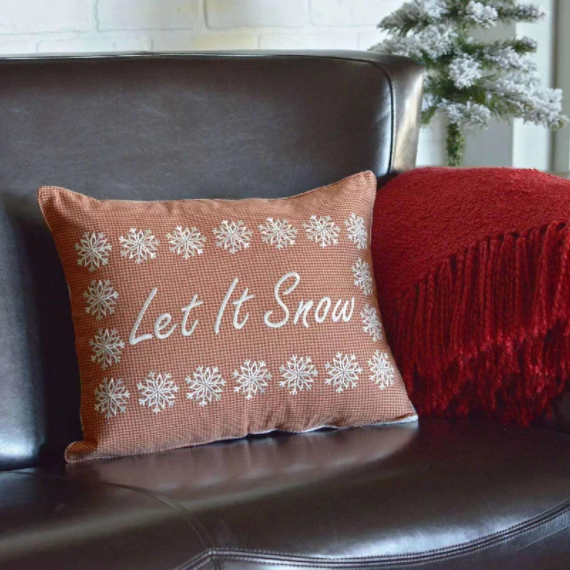 Kids Pillows with Fun DesignsLet It Snow Pillow 14x18