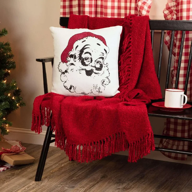 Down Alternative Pillows for Ethical ChoicesEmmie Vintage Santa Pillow 18x18