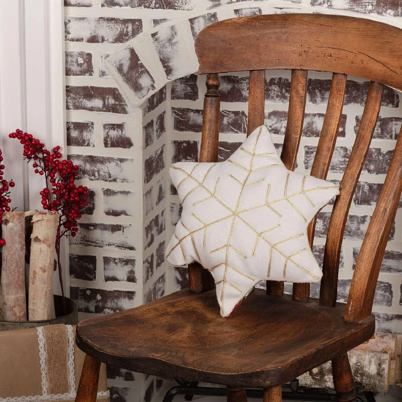 Orthopedic Pillows for Back Pain ReliefHO HO Holiday Snowflake Pillow 14x12
